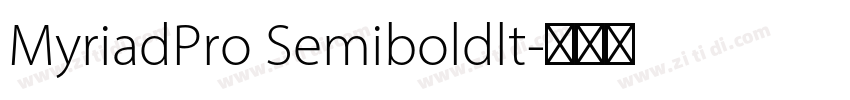 MyriadPro Semiboldlt字体转换